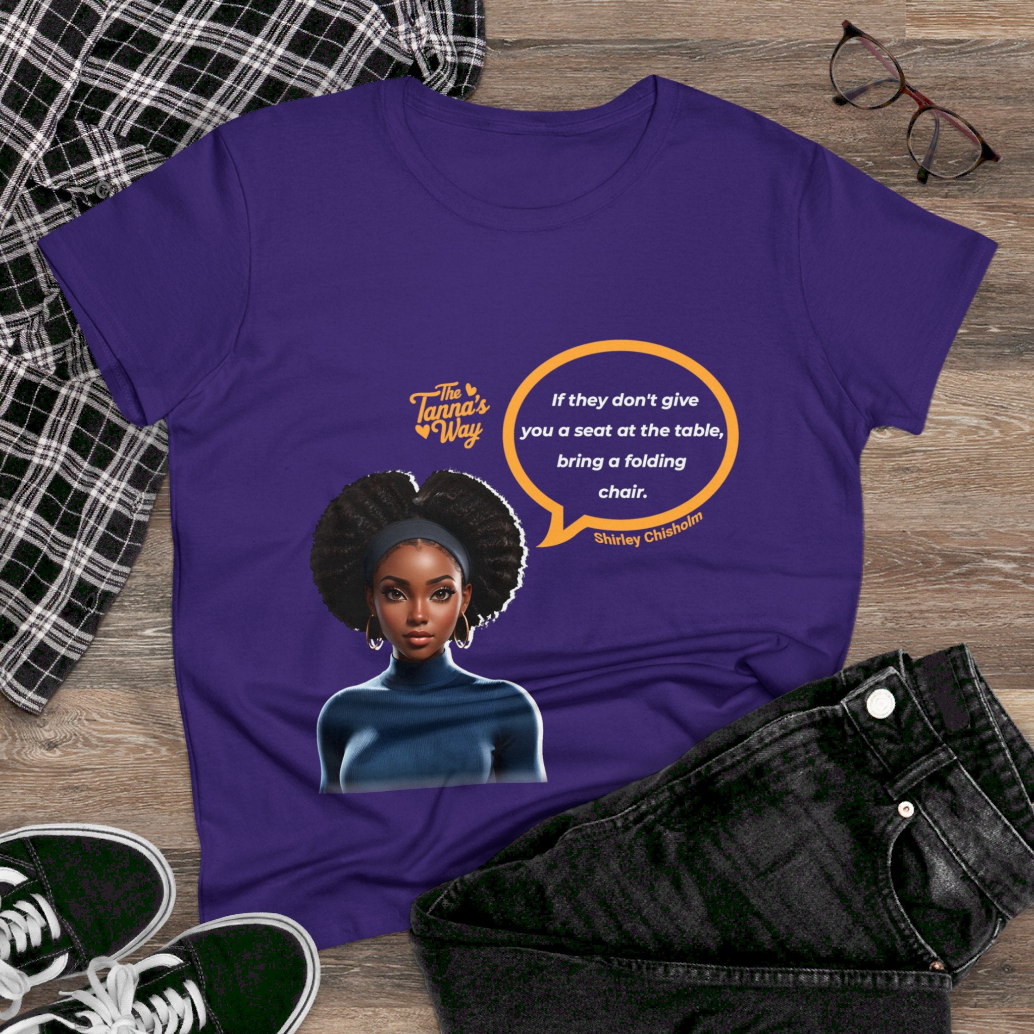 Shirley Chisholm 2 | Women's Midweight Cotton Tee